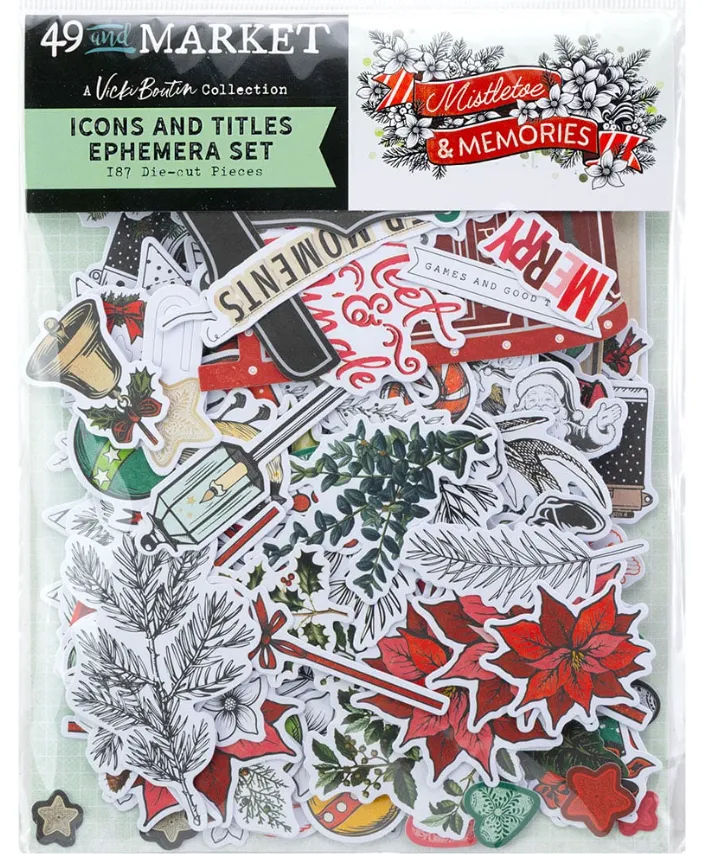 Mistletoe and Memories Icon Die-Cuts, 187 pieces